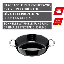 WMF Silit Silargan® Professional Schmorpfanne, 28 cm, Black| Schmorpfannen|Induktionspfannen