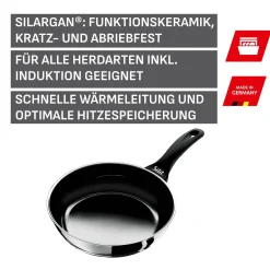 WMF Silit Silargan® Professional Stielpfanne hoch, 20 cm, Black| Induktionspfannen|Bratpfannen