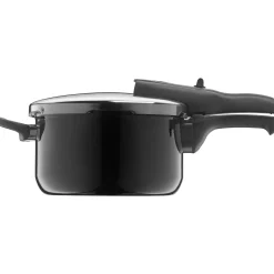 WMF Silit Silargan® Sicomatic t-Plus Schnellkochtopf-Set, 22 cm, 4,5 l und 3,0 l, Black| Schnellkochtöpfe|Induktionstöpfe