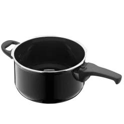 WMF Silit Silargan® Sicomatic t-Plus Schnellkochtopf, 22 cm, 4,5 l, Black| Schnellkochtöpfe|Induktionstöpfe