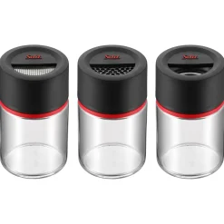 WMF Silit Storio Gewürzstreuer-Set, 3-teilig| Zuckerstreuer|Salz- & Pfefferstreuer