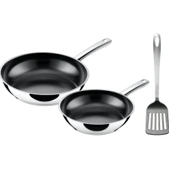 WMF Silit Talis Pfannen-Set mit Pfannenwender, 20 & 24 cm| Küchenutensilien|Induktionspfannen