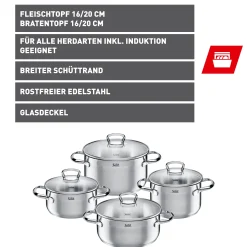 WMF Silit Toskana Topf-Set, 4-teilig| Topfsets