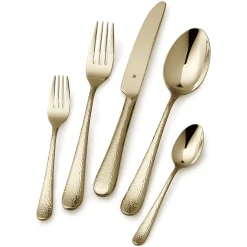 WMF Sitello Besteck-Set, Gold Edition, 30-teilig, Cromargan®| Besteck-Sets