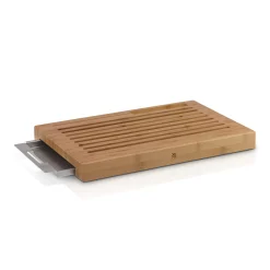 WMF Smart Storage Brotschneidebrett mit Auffangschale Schneidebrett, 44 x 27 cm| Schneidebretter