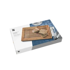 WMF Smart Storage Brotschneidebrett mit Auffangschale Schneidebrett, 44 x 27 cm| Schneidebretter