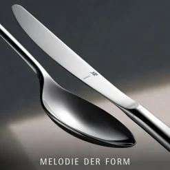 WMF Sonic Besteck-Set, 30-teilig, Cromargan protect®| Besteck-Sets