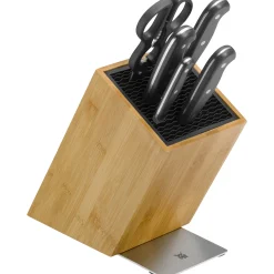 WMF Spitzenklasse Plus Messer-Vorteils-Set* mit FlexTec Messerblock für die asiatische Küche, 6-teilig| Messerblöcke|Messersets