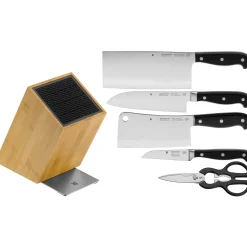 WMF Spitzenklasse Plus Messer-Vorteils-Set* mit FlexTec Messerblock für die asiatische Küche, 6-teilig| Messerblöcke|Messersets
