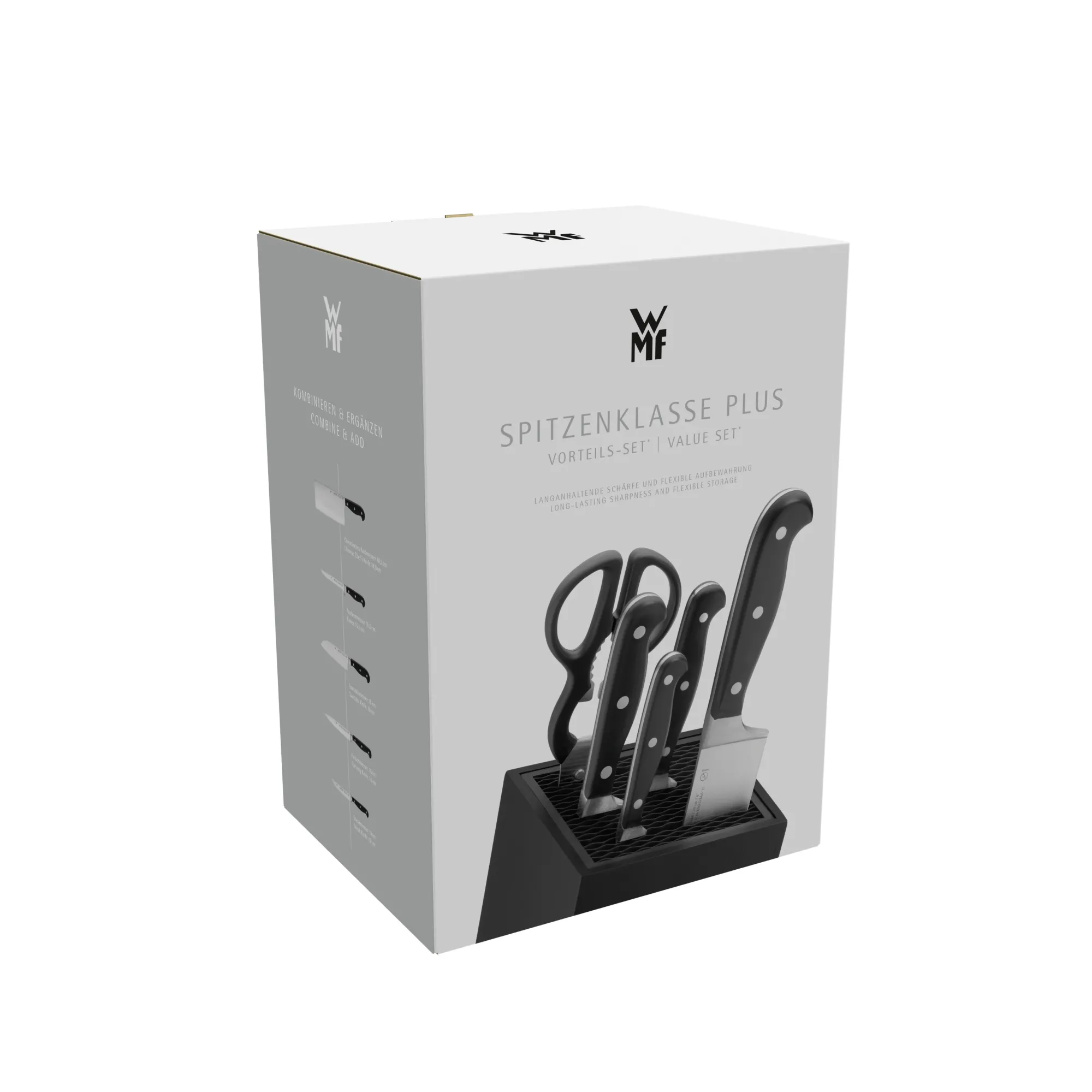 WMF Spitzenklasse Plus Messer-Vorteils-Set* mit FlexTec Messerblock, 6-teilig| Messerblöcke|Messersets