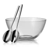 WMF Taverno Salat-Set, 3-teilig, 23,5 cm| Schüsseln|Servierbestecke