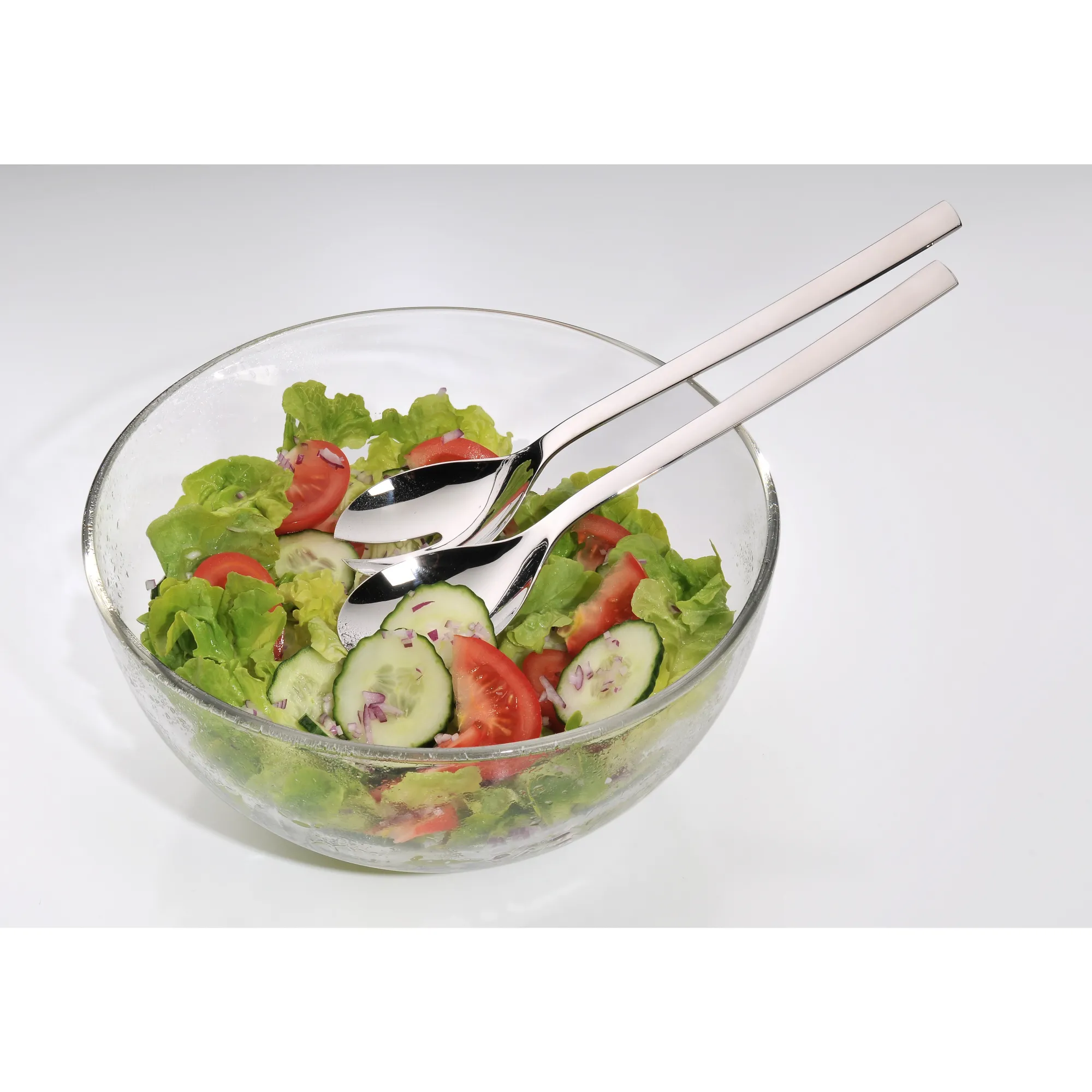 WMF Taverno Salat-Set, 3-teilig, 23,5 cm| Schüsseln|Servierbestecke