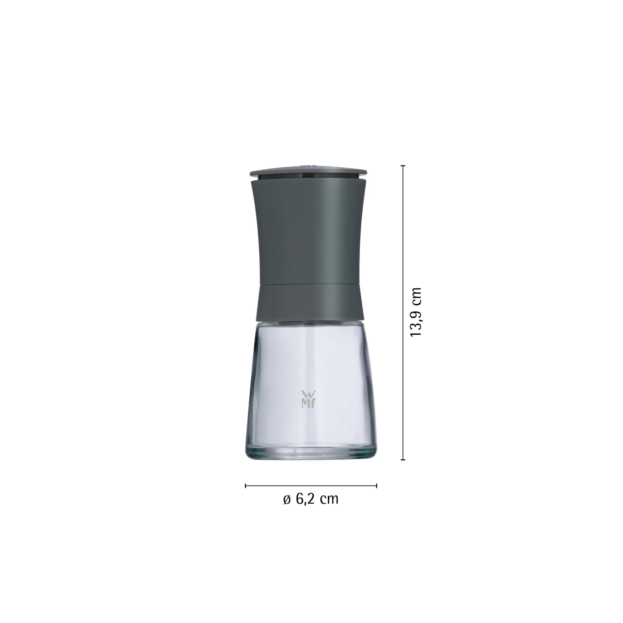 WMF Trend Gewürzmühlen-Set, 2-teilig, grau| Salz- & Pfeffermühlen|Gewürzmühlen