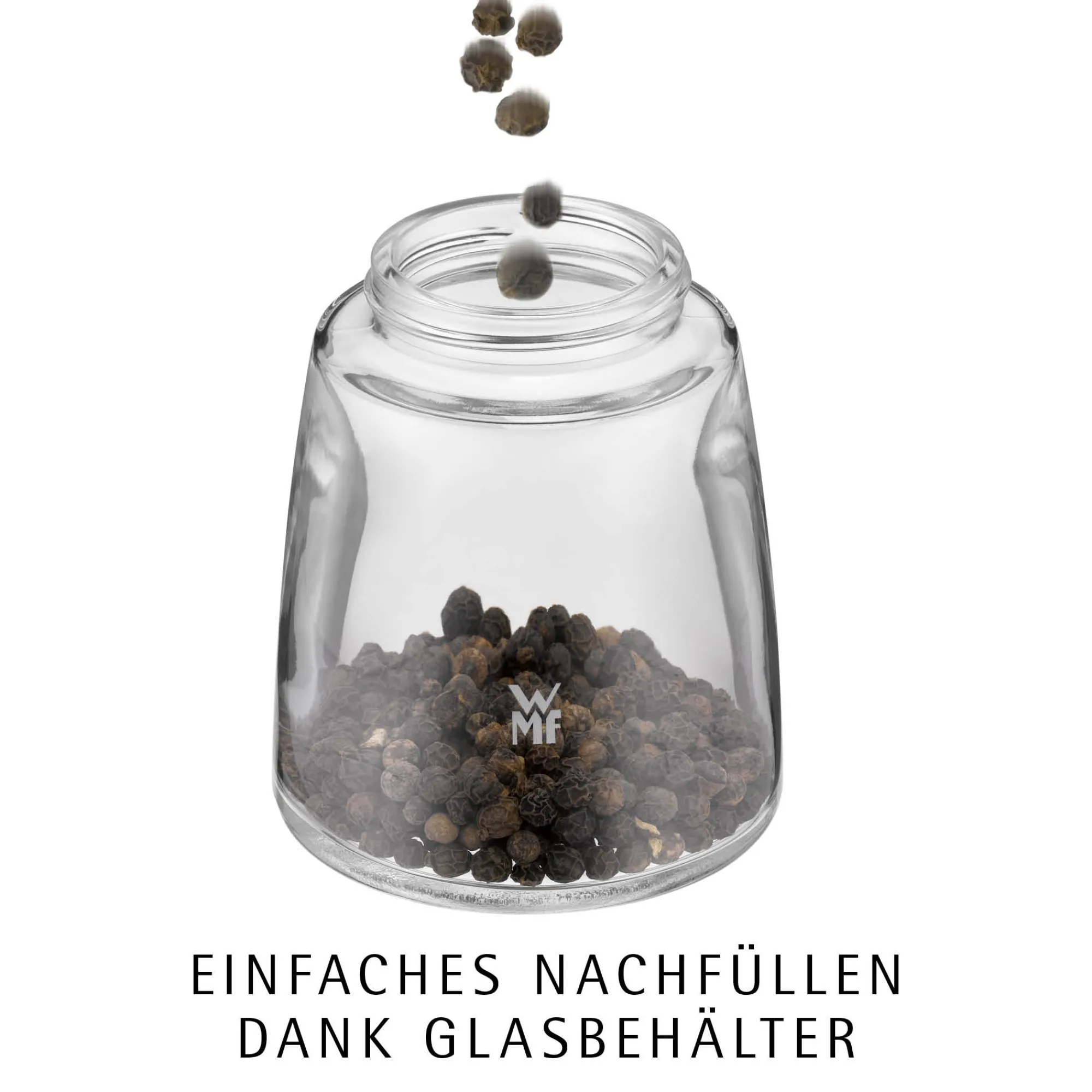 WMF Trend Gewürzmühlen-Set, 2-teilig, grau| Salz- & Pfeffermühlen|Gewürzmühlen