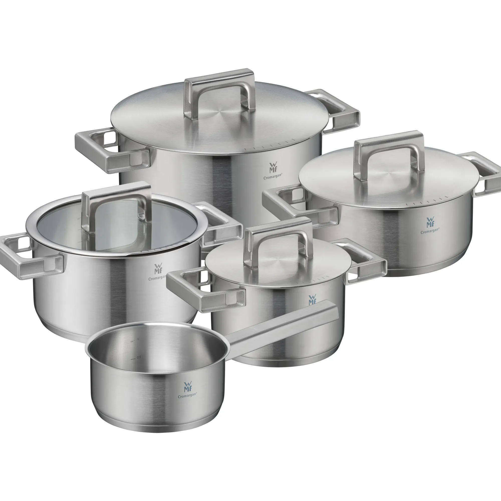 WMF Ultimate Cool+ Topf-Set, 5-teilig| Induktionstöpfe|Topfsets