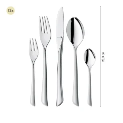 WMF Virginia Besteck-Set, 66-teilig, Cromargan protect®| Besteck-Sets