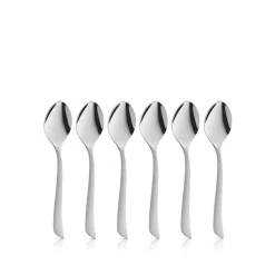 WMF Virginia Espressolöffel-Set, 6 Stück, Cromargan protect®| Löffel