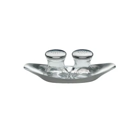 WMF Wagenfeld Salz- und Pfefferstreuer-Set, 3-teilig| Salz- & Pfefferstreuer