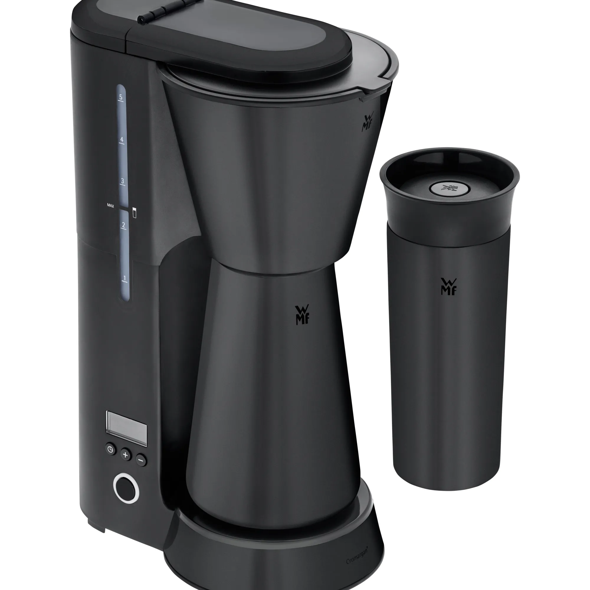WMF KÜCHENminis Aroma Kaffeemaschine Thermo to go, Deep Black| Filterkaffeemaschinen