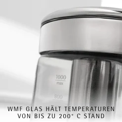 WMF KÜCHENminis Glas-Wasserkocher Vario 1,0 l| Weitere Küchengeräte|Wasserkocher