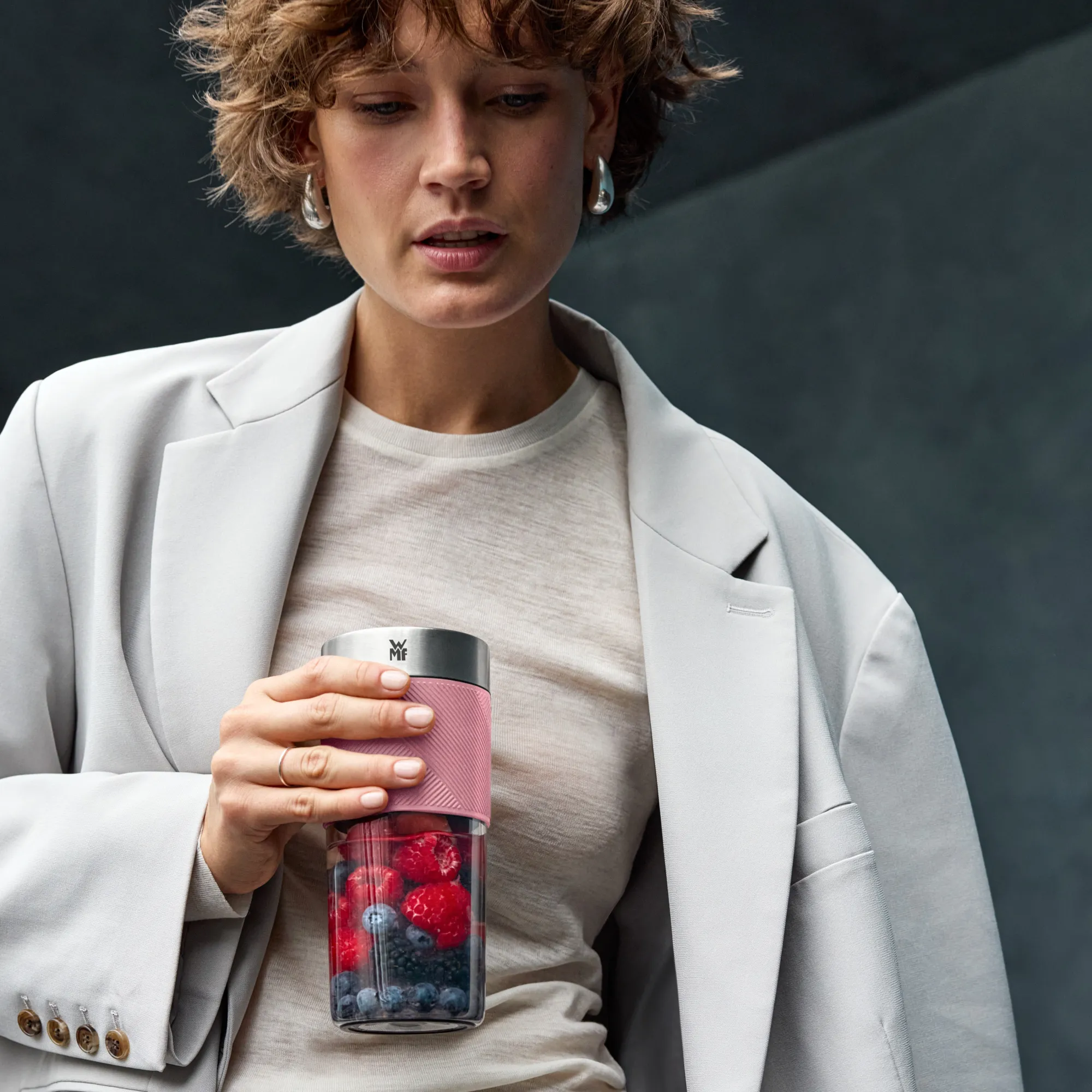 WMF KÜCHENminis Mix on the go, Pink| Mixer