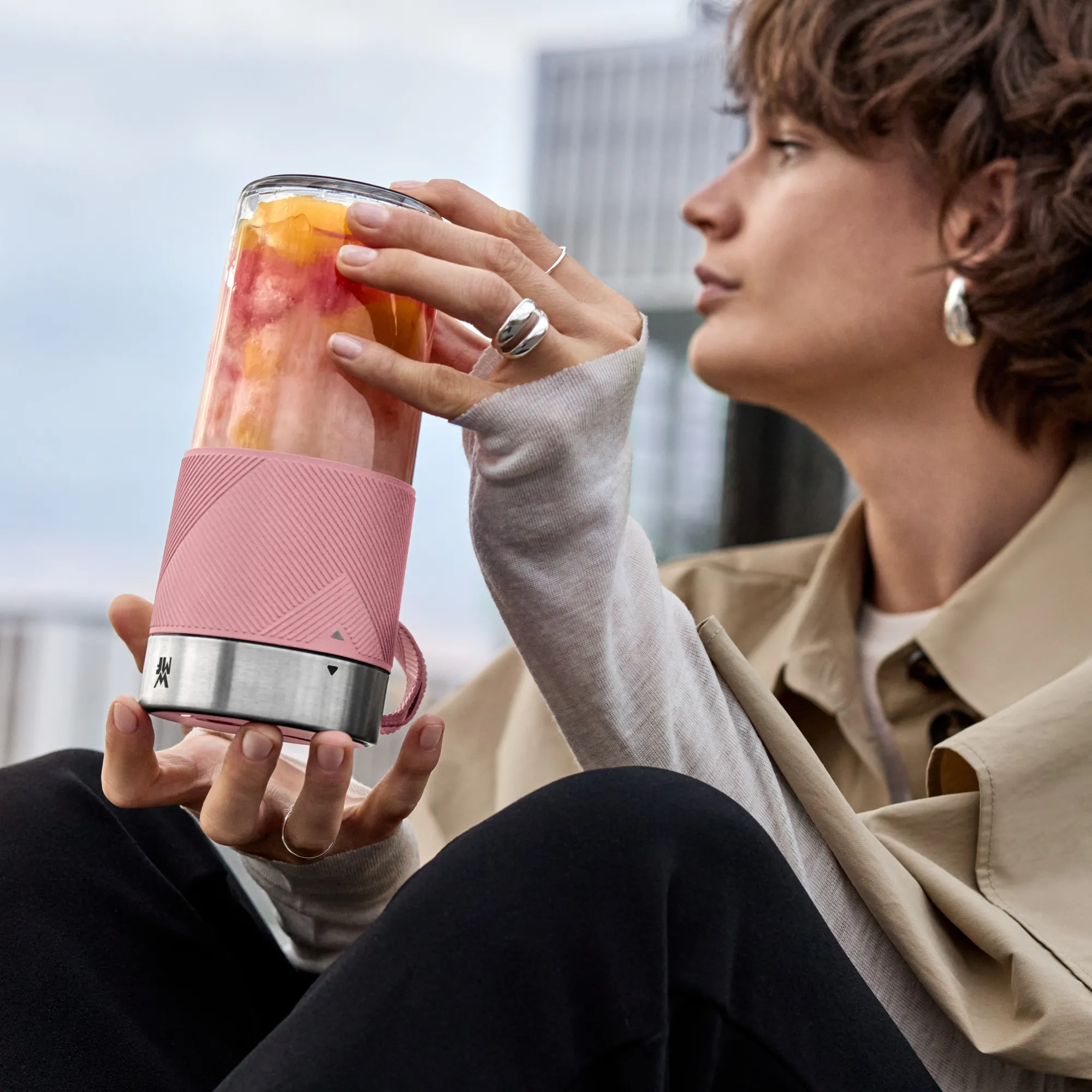 WMF KÜCHENminis Mix on the go, Pink| Mixer