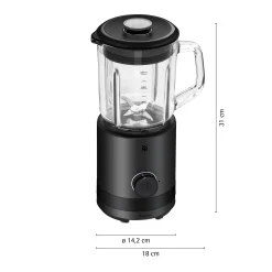WMF KÜCHENminis Standmixer 0,8 L, Deep Black| Mixer
