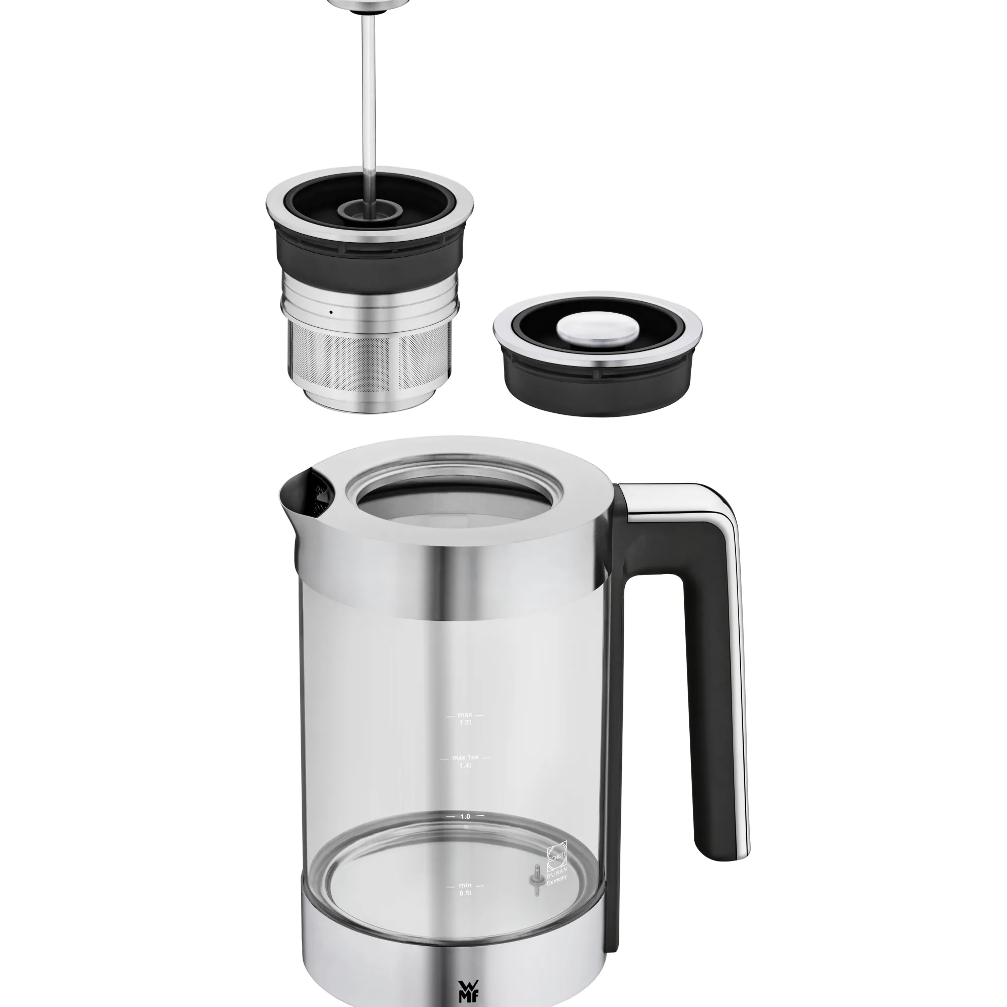 WMF Lono Tee- und Wasserkocher 2-in-1, 1,7 l| Wasserkocher|Weitere Küchengeräte
