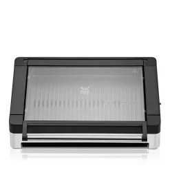 WMF Lono Tischgrill gerippt mit Glasdeckel| Elektrogrills