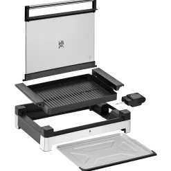 WMF Lono Tischgrill gerippt mit Glasdeckel| Elektrogrills