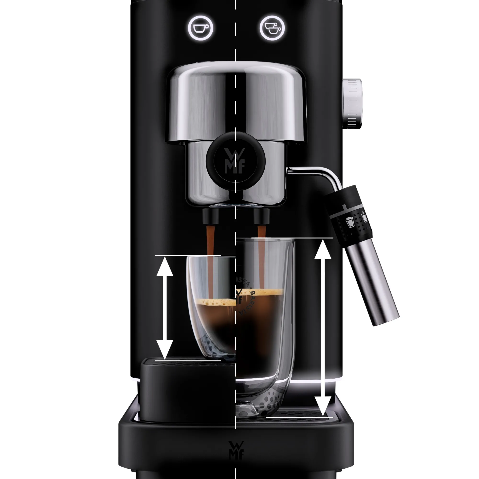WMF Lumero Espresso Siebträgermaschine, Deep Black| Siebträgermaschinen