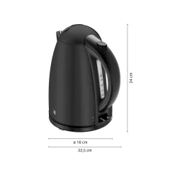 WMF Stelio Wasserkocher 1,7 L, Deep Black| Wasserkocher