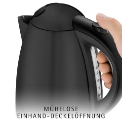 WMF Stelio Wasserkocher 1,7 L, Deep Black| Wasserkocher
